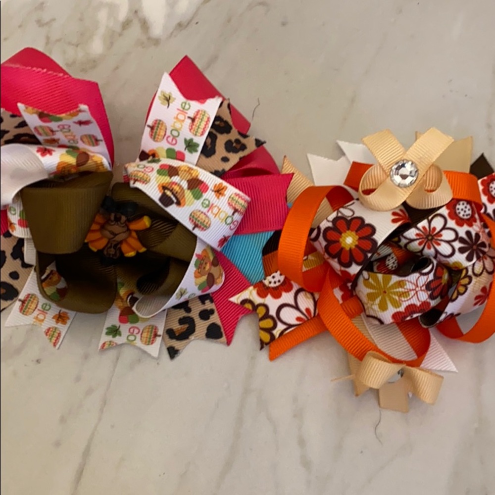 2 fall boutique bows‎